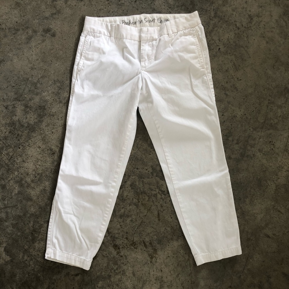 JCrew White Chinos
